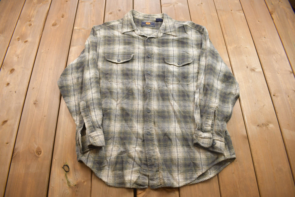Vintage 1990s Route 66 Plaid Button Up Shirt