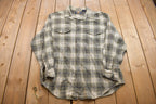Vintage 1990s Route 66 Plaid Button Up Shirt
