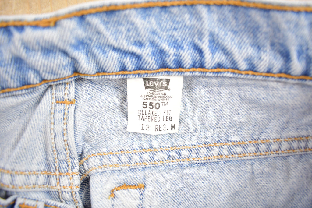 Vintage 1990s Levi's 550 Red Tab Jeans Size 30 x 30 / Blue / Light Wash / Vintage Denim / Made In USA / 90s Levi's / Straight Cut