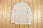 Vintage 1980s Wrangler Cowboy Plaid Button Up Shirt
