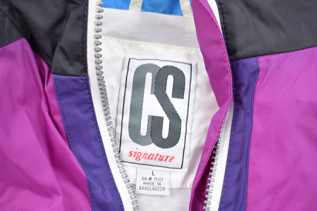 Vintage 1990s CS Signature Full Zip Windbreaker Jacket
