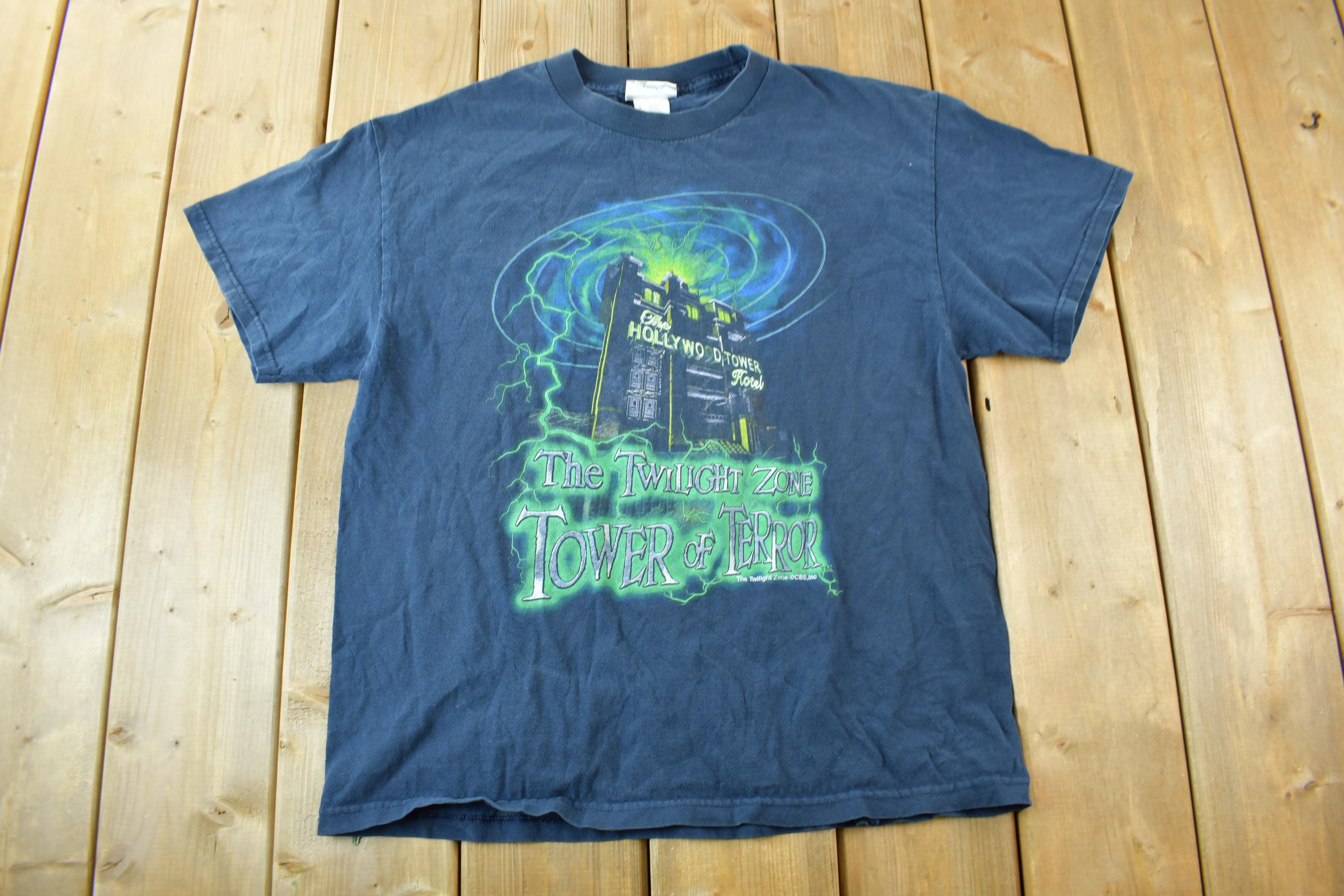 Vintage 1990s Walt Disney World The Twilight Zone Tower of Terror T Shirt