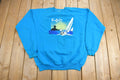 Vintage 1980s Buffalo Sailing Graphic Raglan Crewneck Sweatshirt