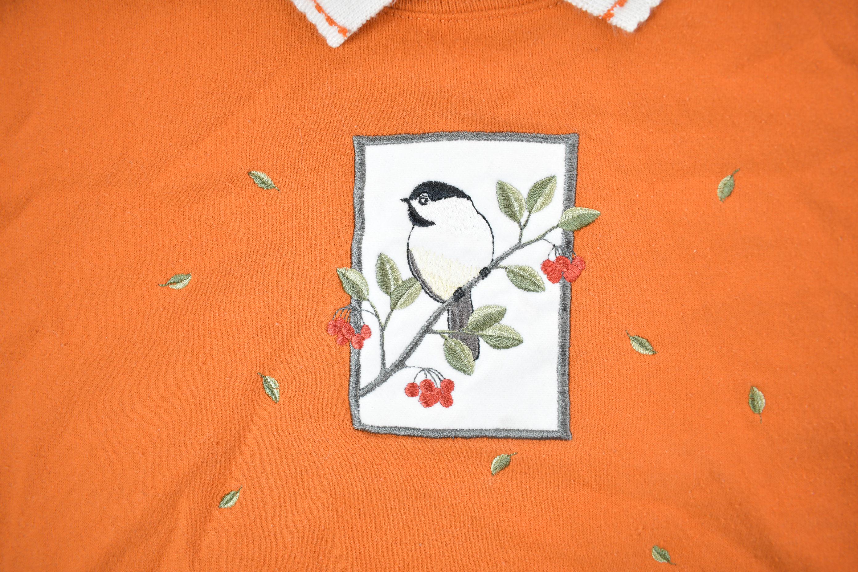 Vintage 1990s Cute Bird Crewneck Sweater