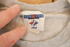 Vintage 1990s Two Wolves Cartoon Graphic Print Crewneck Sweatshirt Men's L
