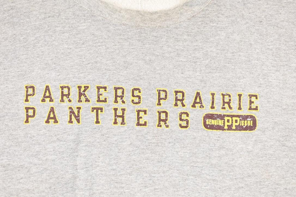 Vintage 1990s Parker Prairies Panthers Champion Graphic Print Crewneck Sweatshirt Men's XL