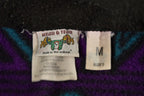 Vintage 1980s Wear And Tear Aztec Full Zip Fleece Sweater