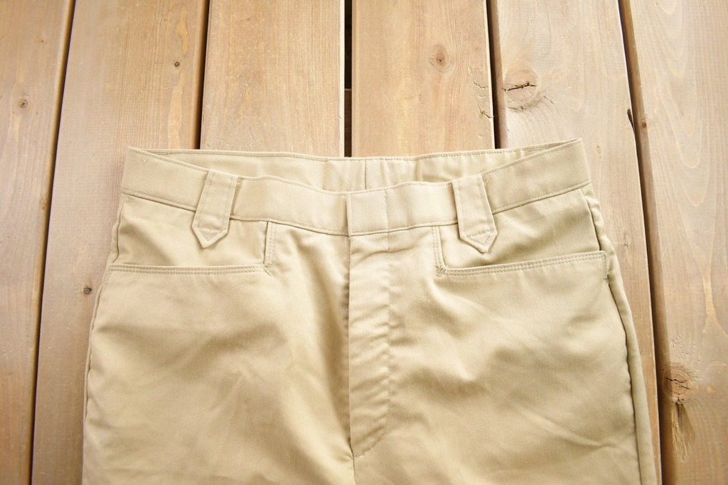 Vintage 1970s Levi's Khaki Slacks Made In USA Size 34x30