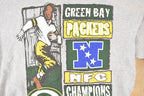 Vintage 1997 Starter Green Bay Packers NFC Championships NFL Crewneck Sweatshirt Mens L