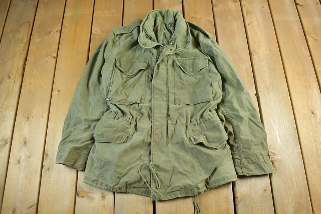 Vintage 1960s Military Field Coat Men's Large