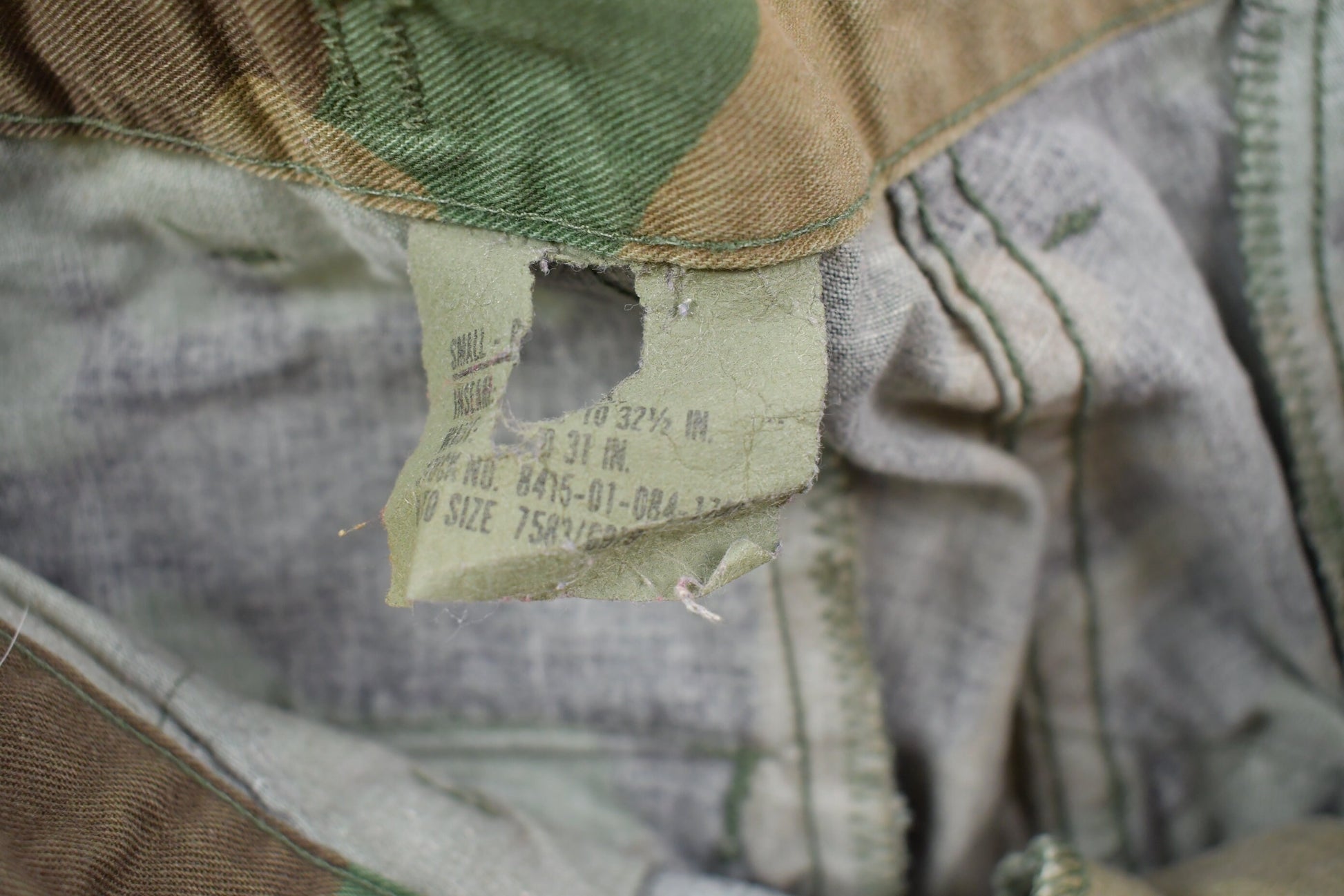 Vintage 2001 Military Woodland Camouflage Cargo Pocket Pants