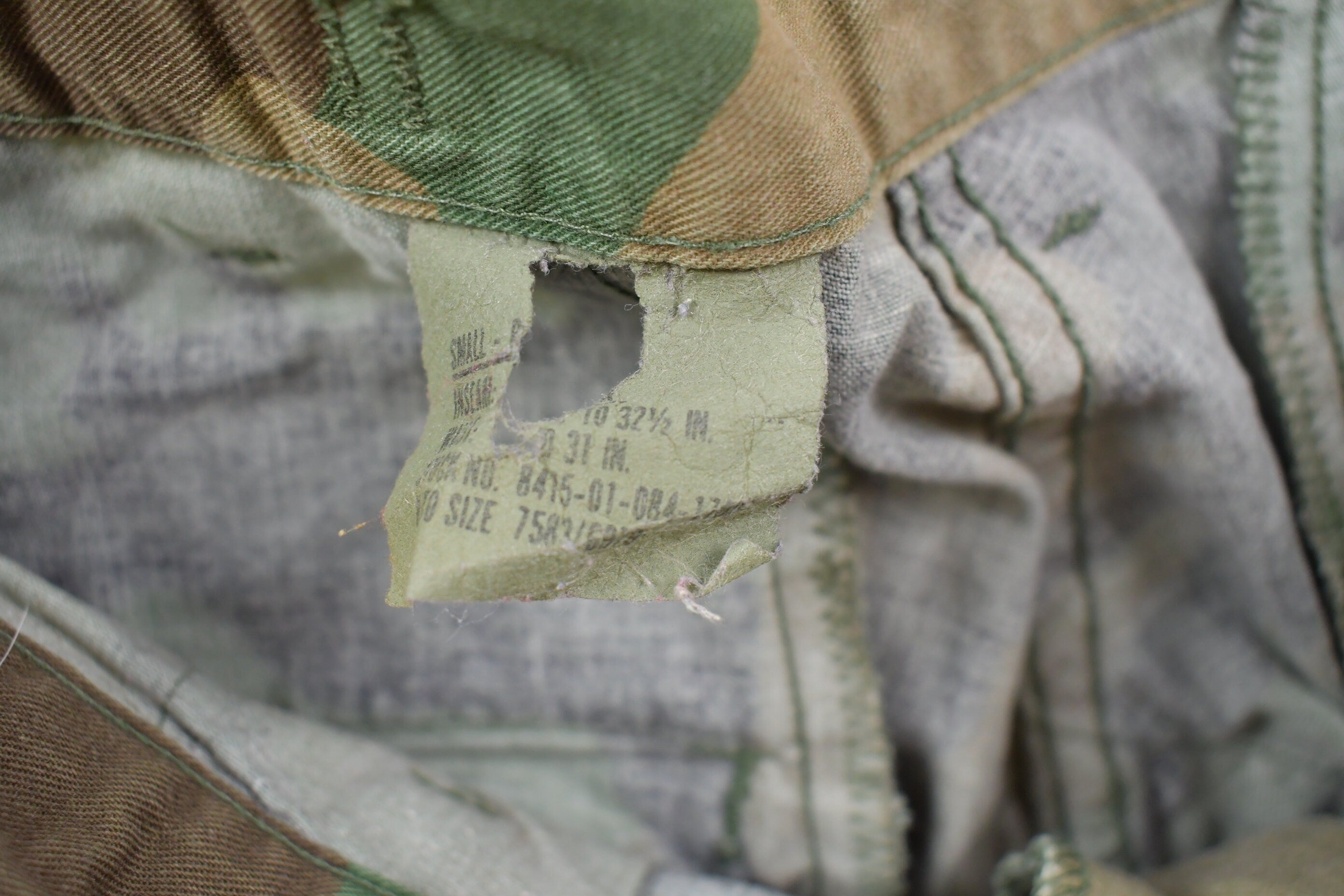 Vintage 2001 Military Woodland Camouflage Cargo Pocket Pants