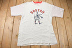 Vintage 1990s MLB Boston Red Sox Graphic T-Shirt / Made In USA / MLB Baseball / 90s Streetwear / Sportswear
