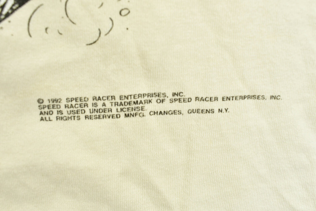 Vintage 1992 Speed Racer Cartoon Anime Graphic T-Shirt