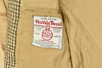 Vintage 1980s Harris Tweed Houndstooth Wool Two Button Blazer Jacket