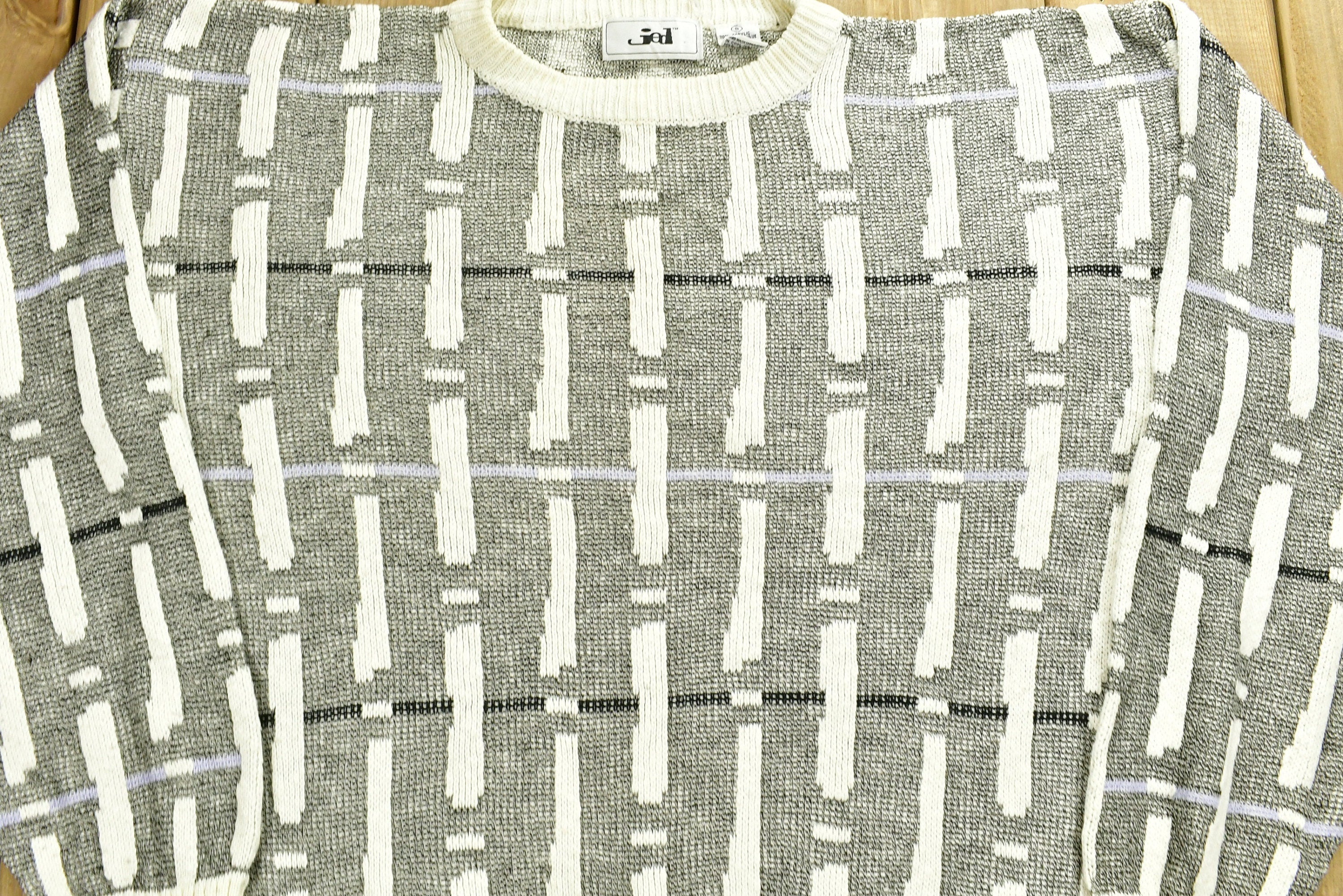 Vintage 1990's Abstract Print Knitted Sweater