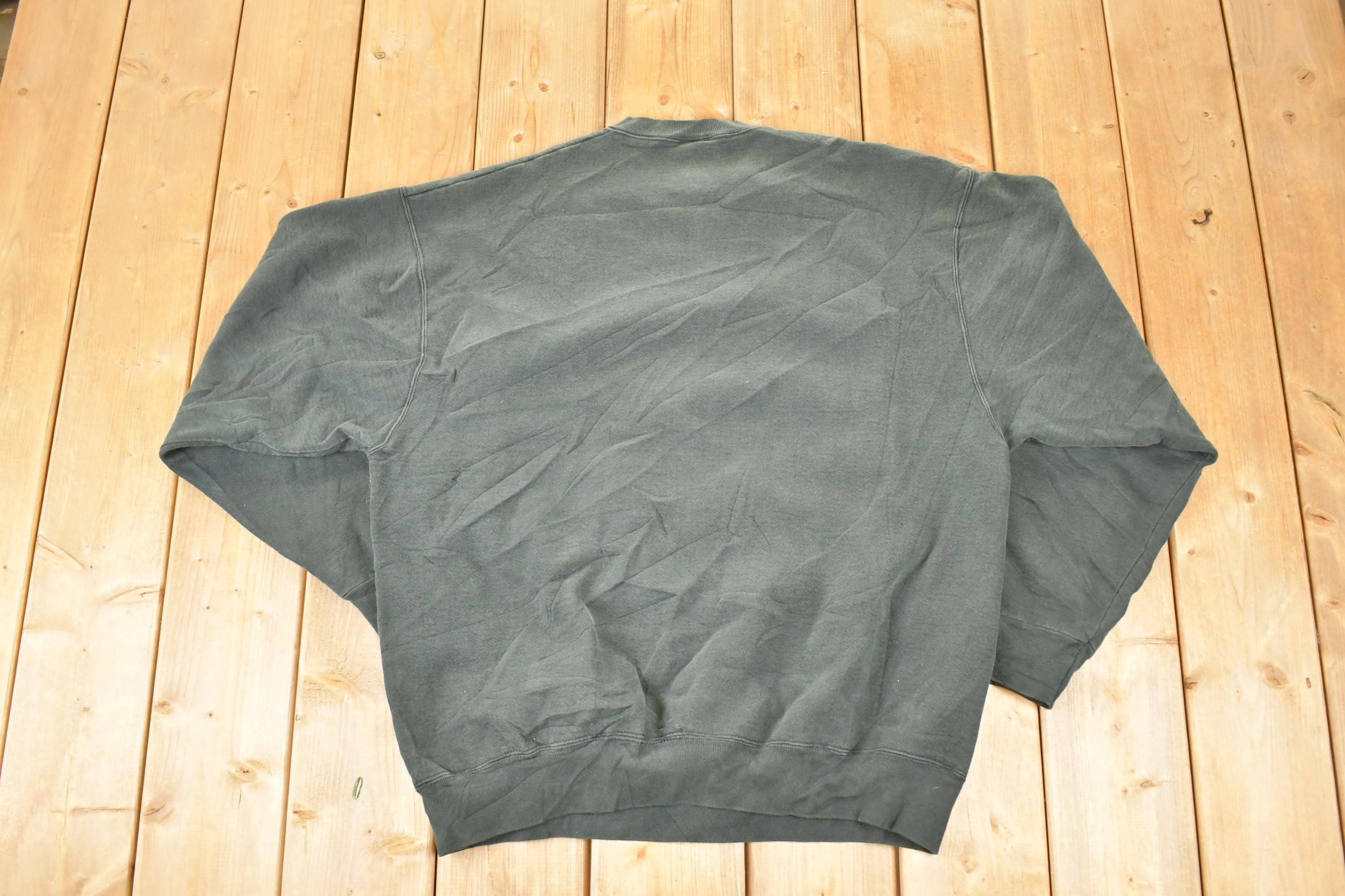 Vintage 1990s Sharky's Guitar Embroidered Heavyweight Crewneck Sweatshirt Men's XL