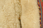 Vintage 1970s Afghan Polish Shearling Suede Fur Coat Women's Large