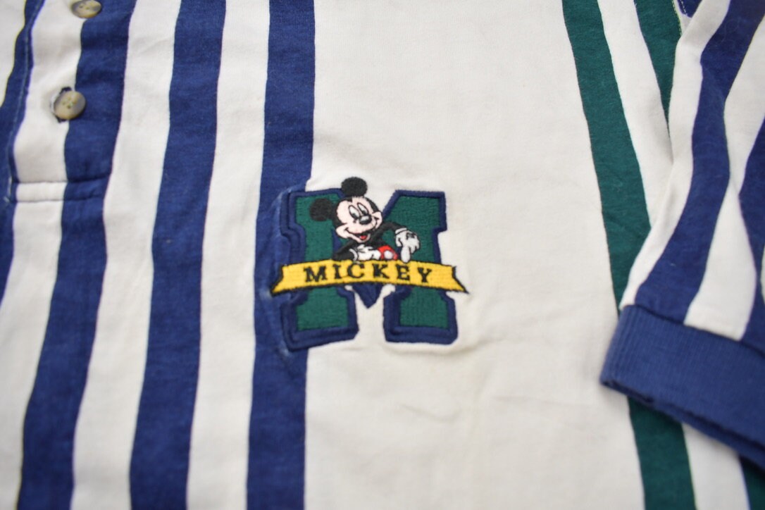 Vintage 1990s Disney Mickey Mouse Collared Polo Shirt / Mickey Inc / Disney Shirt / Polo Shirt / Mickey Mouse / Embroidered
