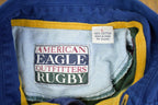 Vintage 1990s American Eagle Striped Rugby Shirt - Large