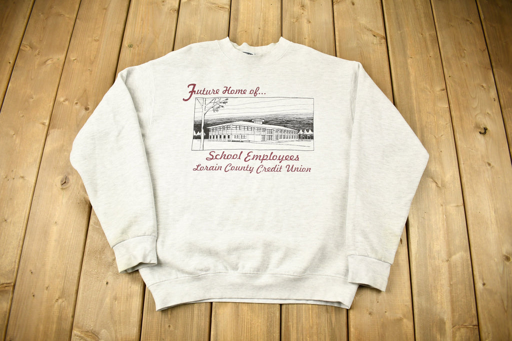 Vintage 1990s Lorain County Credit Union Crewneck Sweatshirt