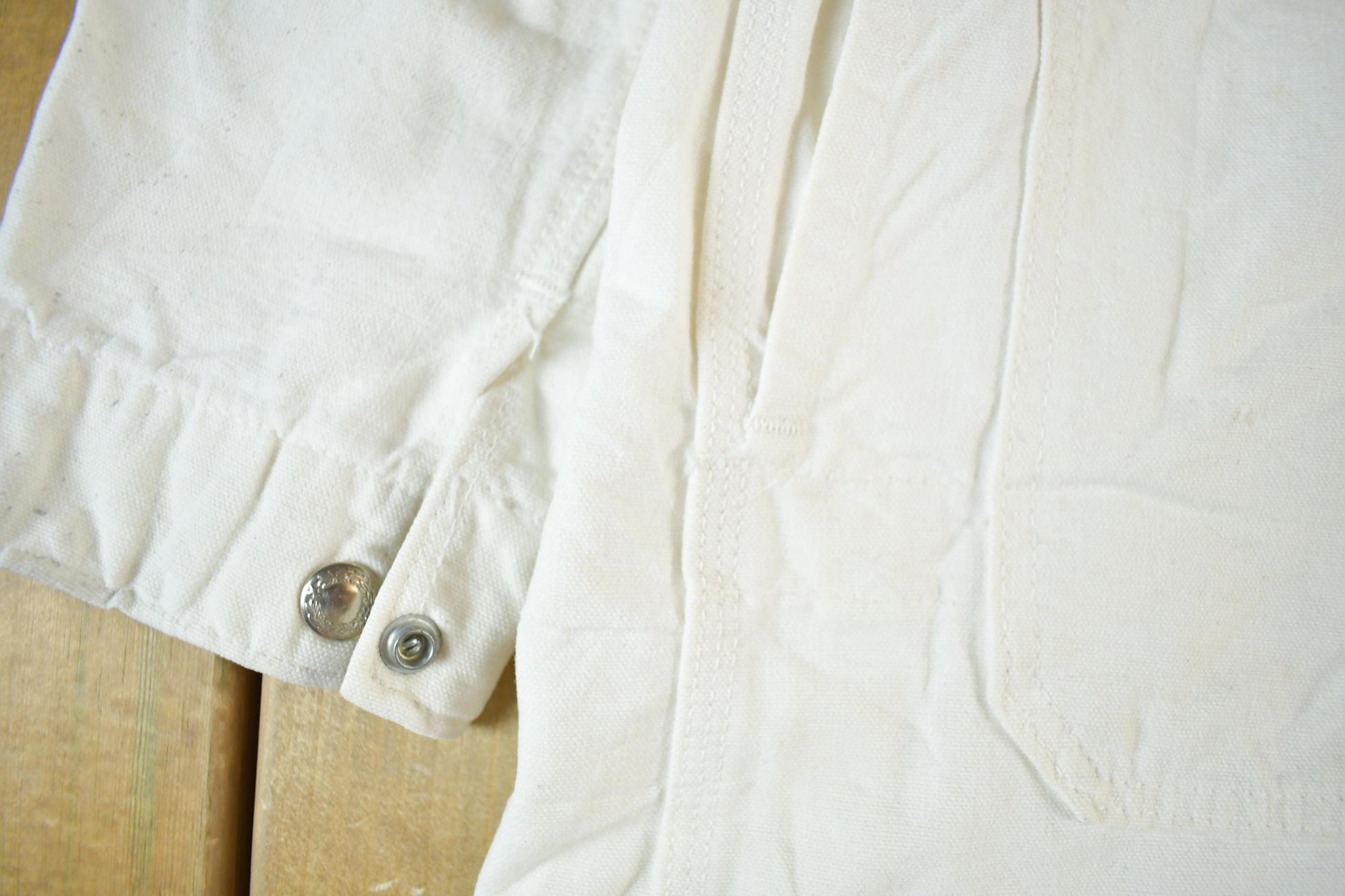 Vintage 1940s 4 Pocket Shop Coat Johnson Uniform Co Go-Pfor Men's Large