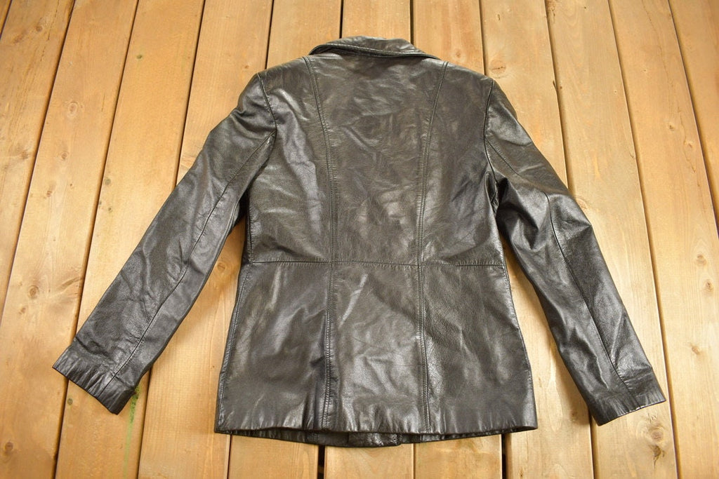 Vintage 1990s Danier Black Leather Jacket