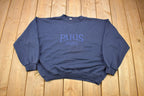 Vintage 1980s Paris France Embroidered Crewneck Sweatshirt