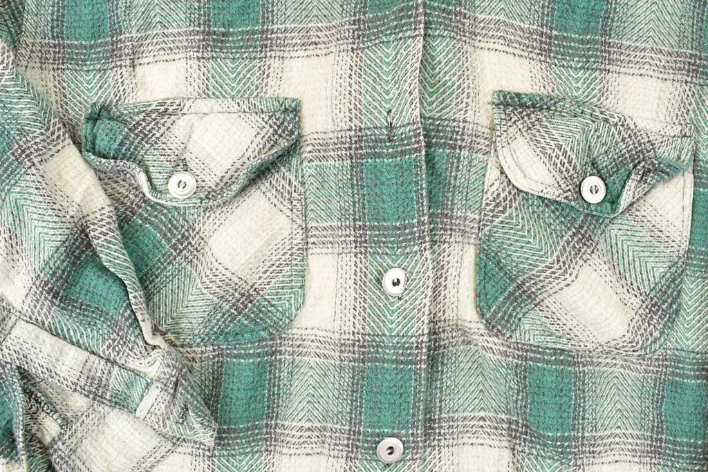 Vintage 1990s In Style New York Plaid Button Up Hoodie Men's M