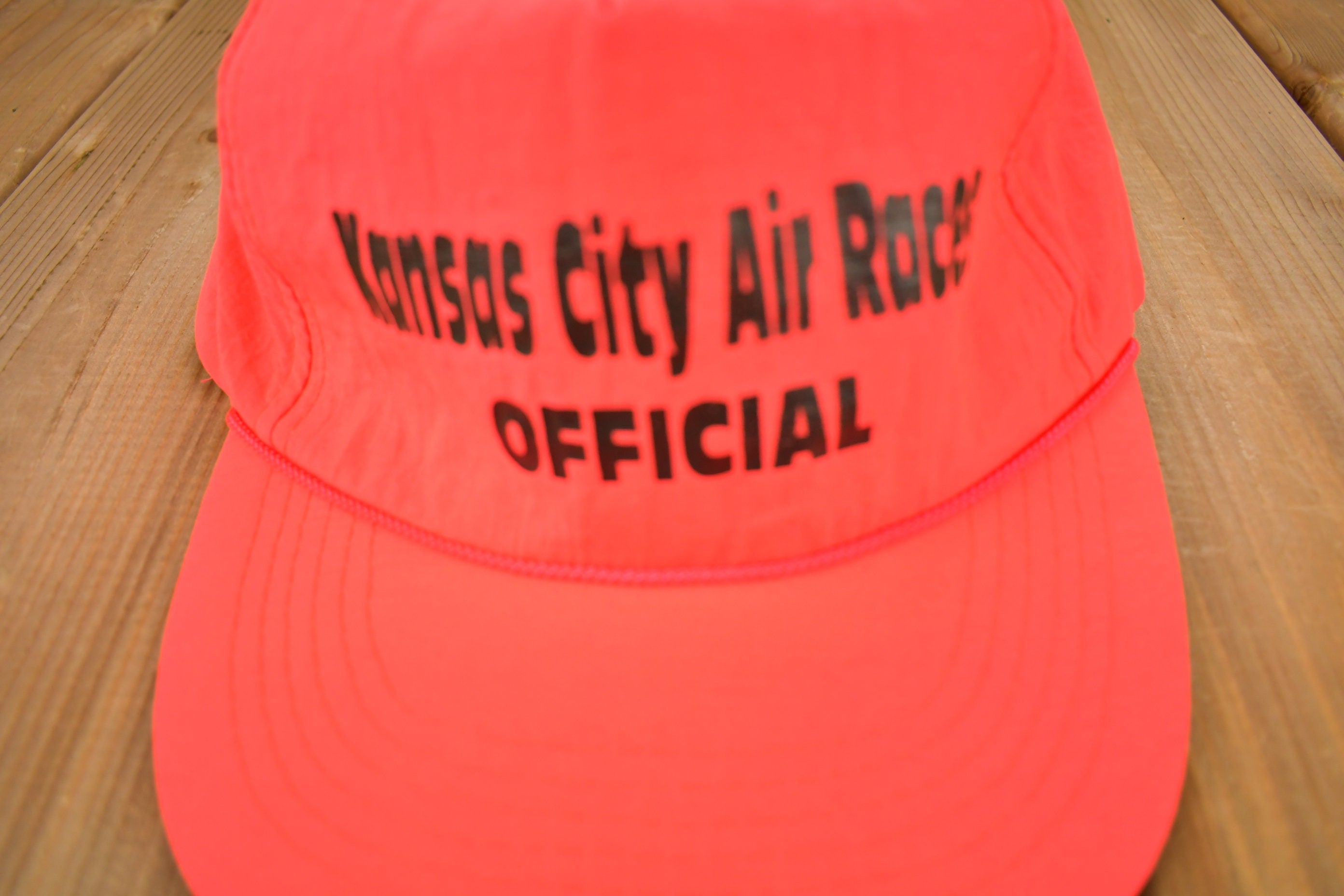 Vintage 1990s Kansas City Air Racer Official Snap Back Hat