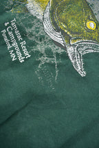 Vintage 1990s Minnesota Madness Walleye Fishing Graphic Crewneck Sweatshirt Made In USA