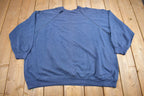 Vintage 1980s Distressed Blank Raglan Crewneck Sweatshirt