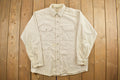 Vintage 1990s Blank Tan Five Brother Button Up Shirt
