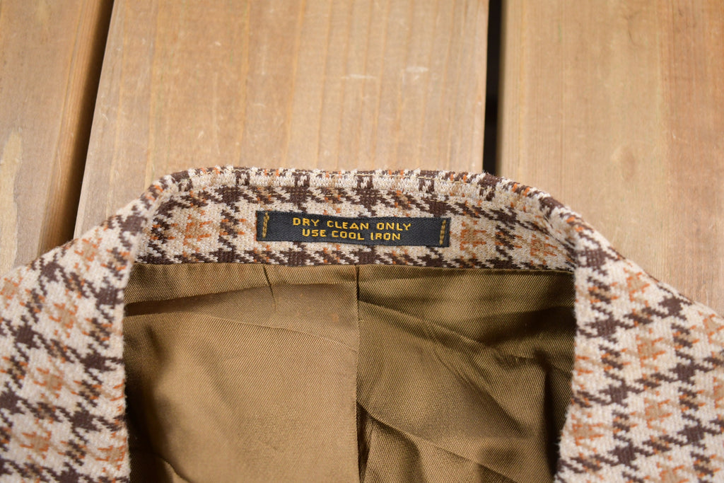 Vintage 1990s Hounds Tooth Wool Blazer