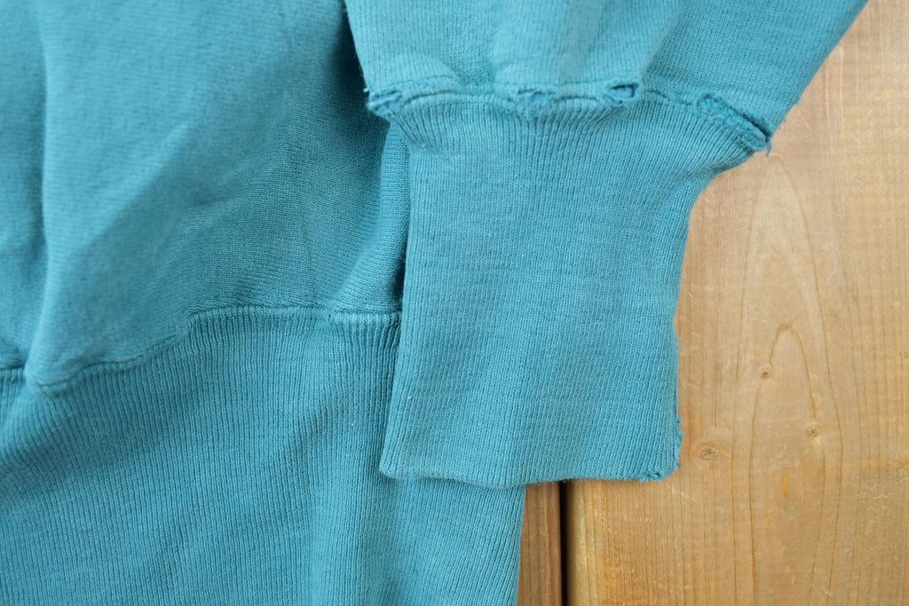 Vintage 1990s Champion Reverse Weave Teal Sweatshirt