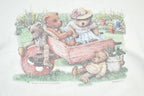 Vintage 1995 Impulse Wear Teddy Bear Picnic Cute Crewneck Sweater