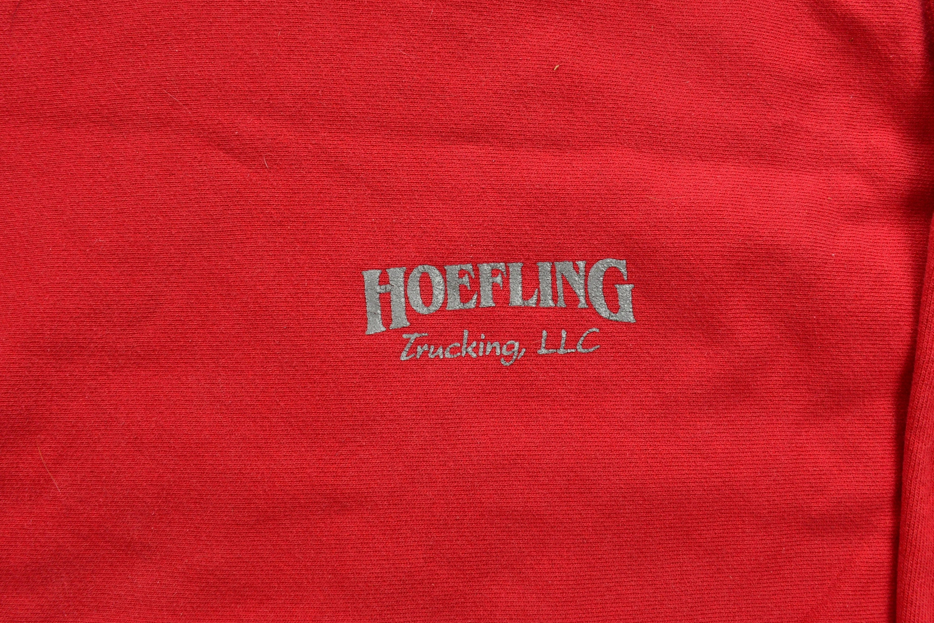 Vintage Champion Reverse Weave Hoefling Trucking Hoodie , Vintage Champion , Vintage Pullover , Streetwear , Athleisure Sportswear
