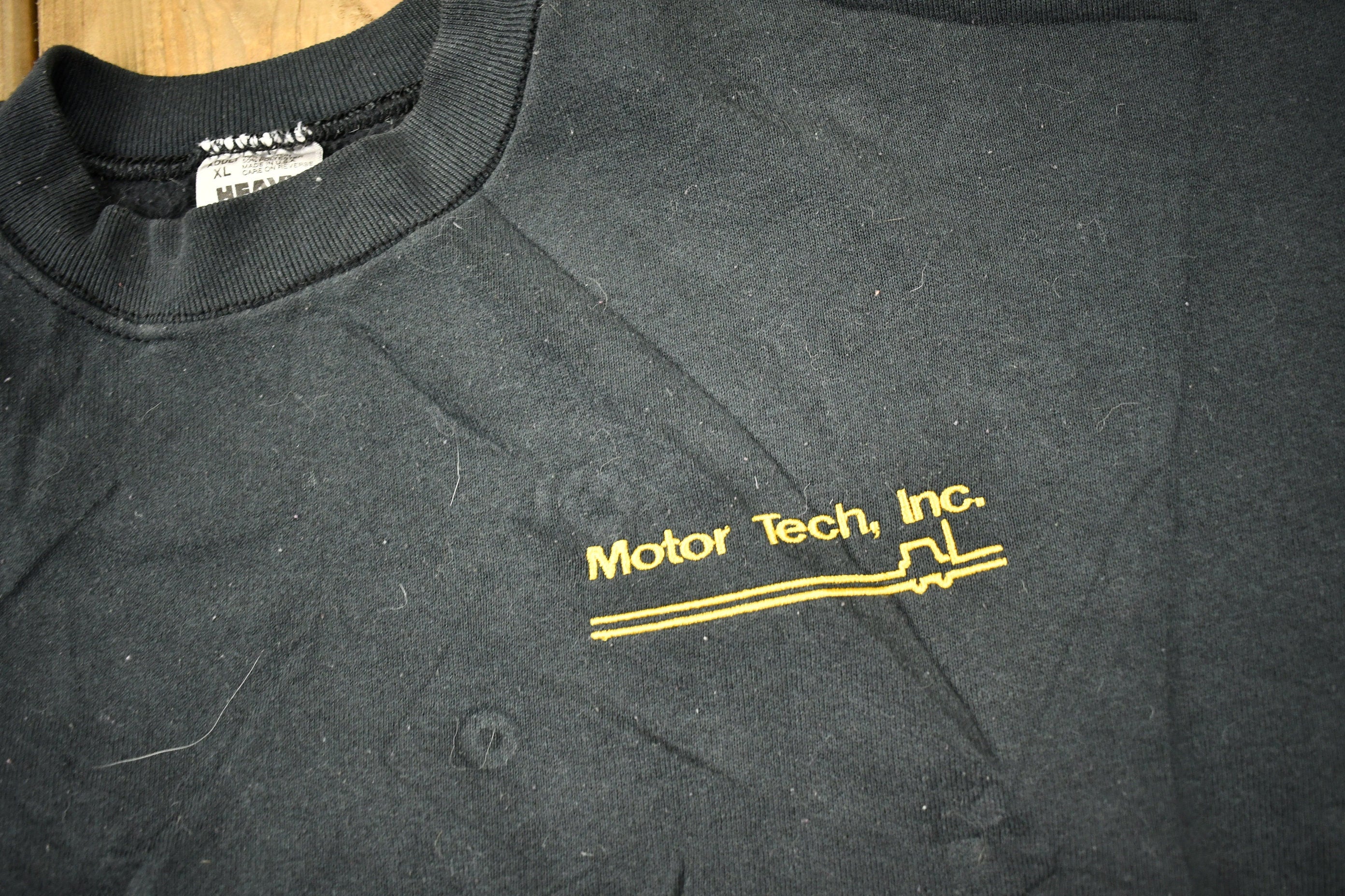 Vintage 1990s Motor Tech INC Embroidered Crewneck Sweatshirt