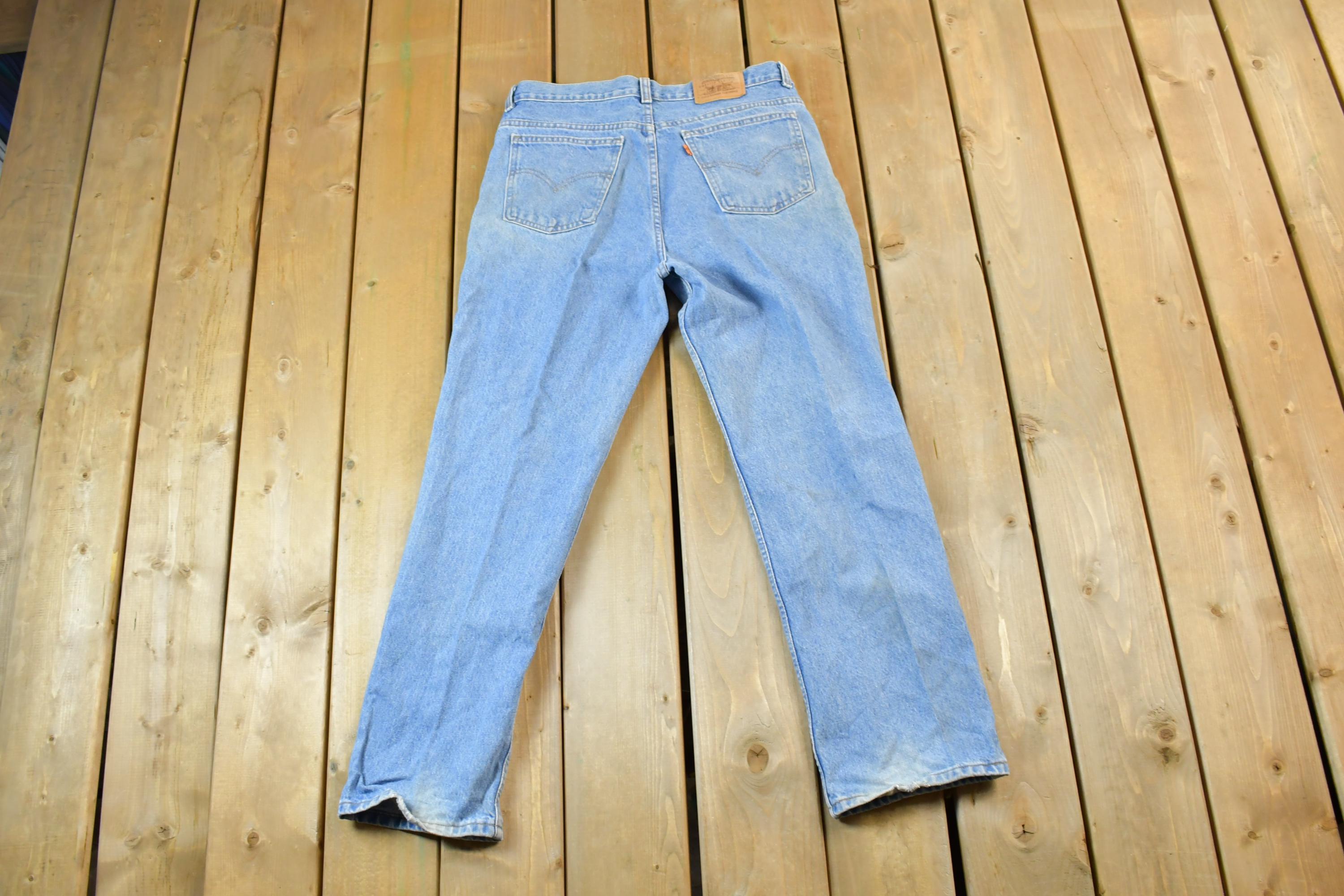 Vintage 1990s Levi Strauss Orange Tab Denim Jeans Size 31 x 29