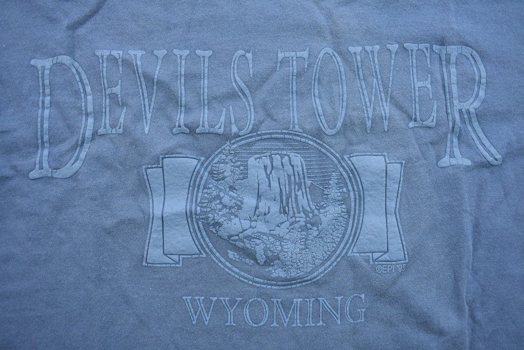 Vintage 1990s Devil's Tower Wyoming Graphic T Shirt