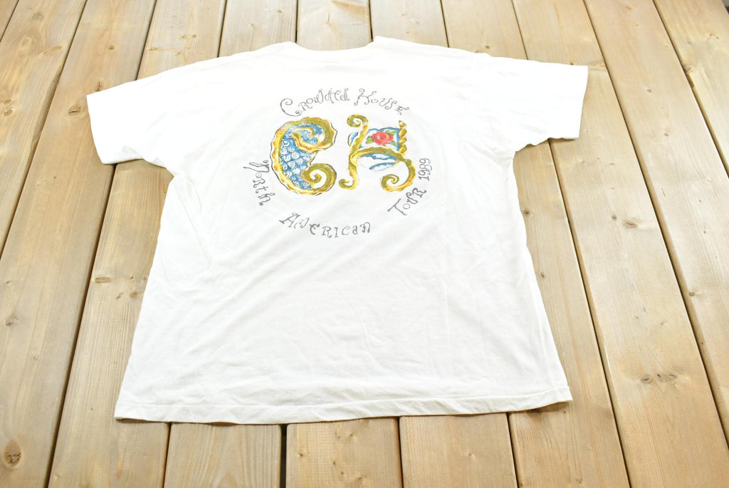 Vintage 1989 Crowded House North American Tour Band T-shirt Men's M
