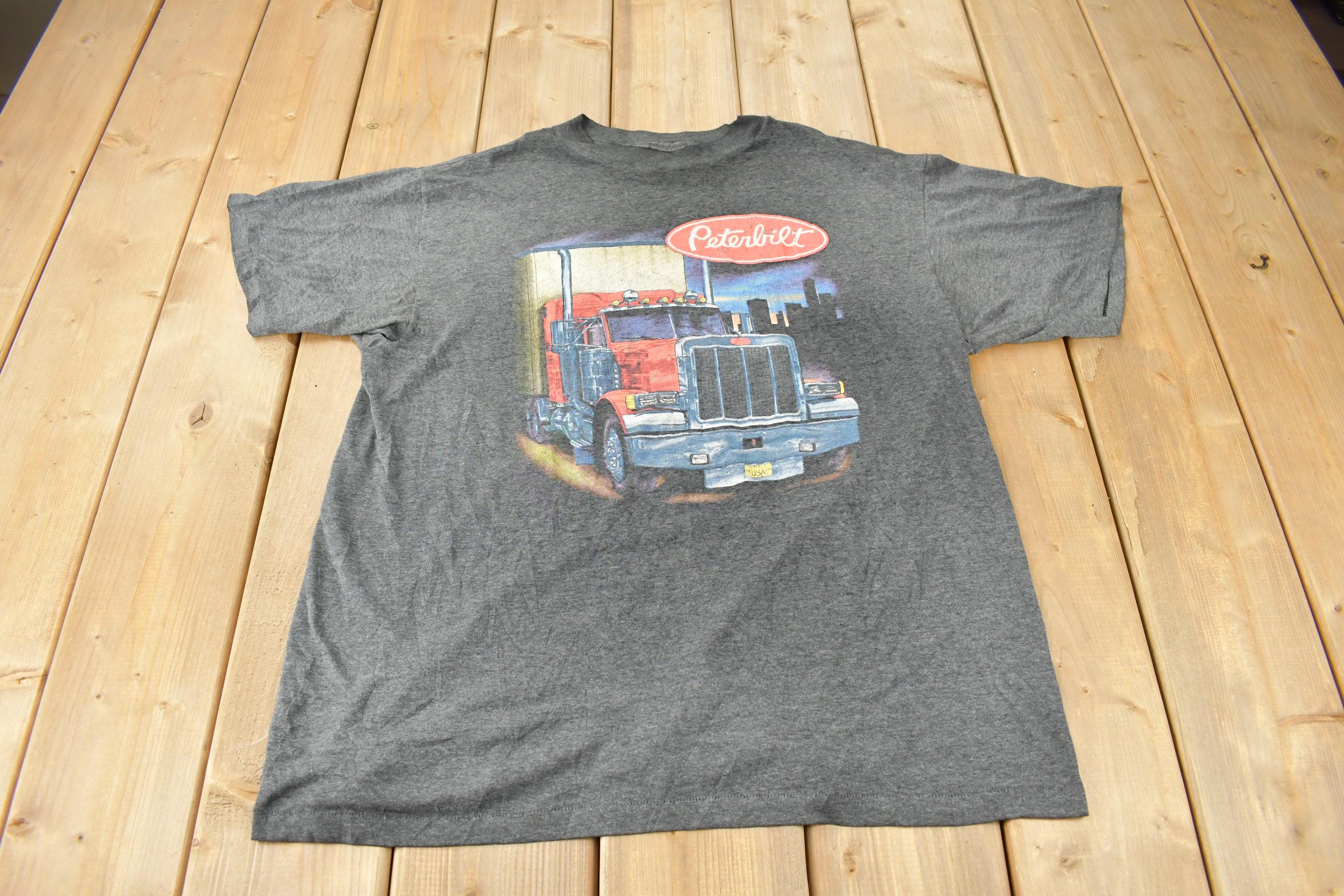 Vintage 1980s Rockport MO Peterbilt Single Stitch 3D Emblem T-Shirt Made In USA Size XL
