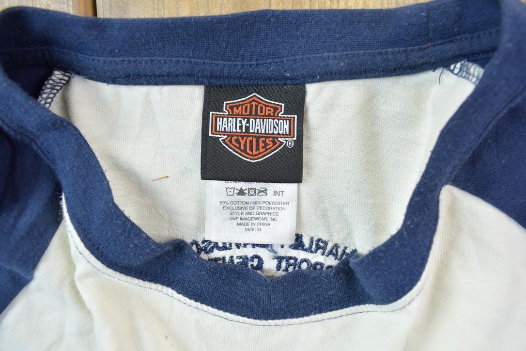 Vintage 1990s Harley Davidson Blue Crewneck Sweatshirt