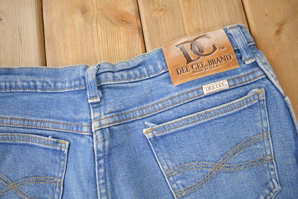 Vintage 1990s Dee Cee Light Wash Women's Jeans Size 32 x 26 Made in USA