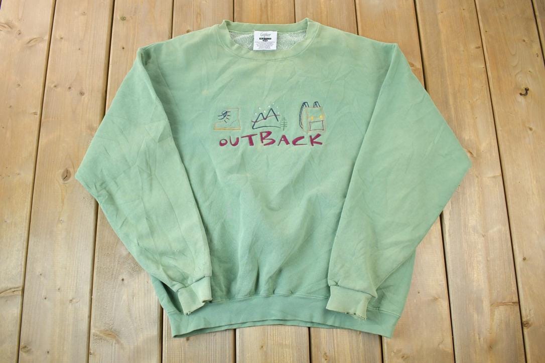 Vintage 1990s Outback Embroidered Crewneck Sweatshirt