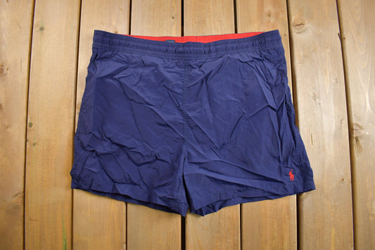 Vintage 1980's Polo Sport Swim Trunks Size L / Vintage Polo / 90s Streetwear / American Vintage / Streetwear Fashion / Vintage Bathing Suit