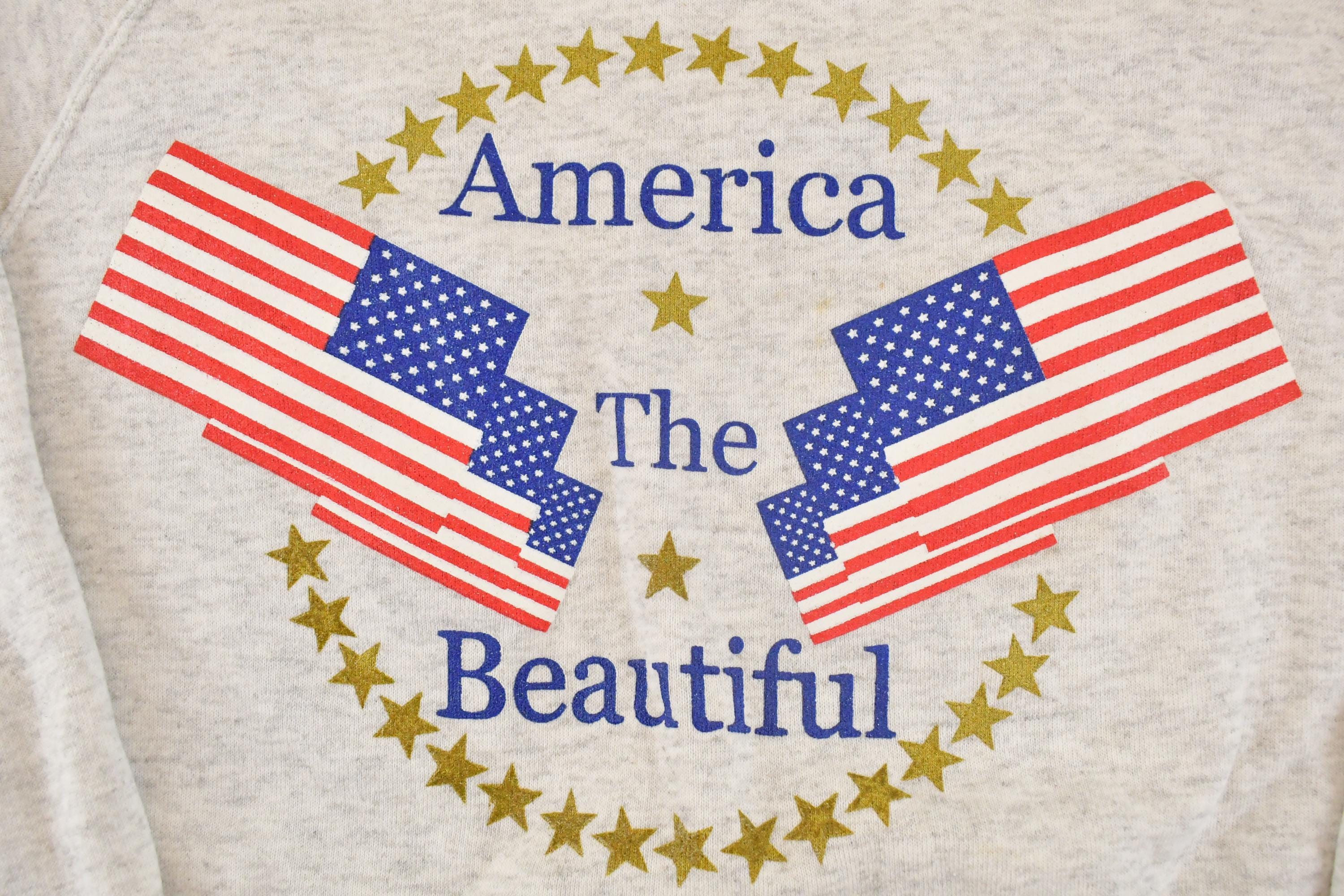Vintage 1990s America The Beautiful Souvenir Crewneck Sweatshirt Mens M