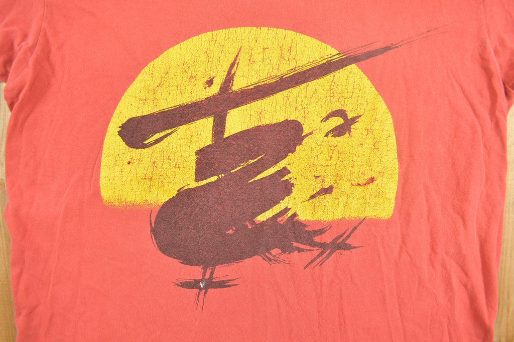 Vintage 1980s Miss Saigon Broadway Souvenir T Shirt Single Stitch