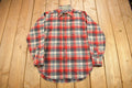 Vintage 1970s Pendleton Shadow Plaid Button Up Board Shirt