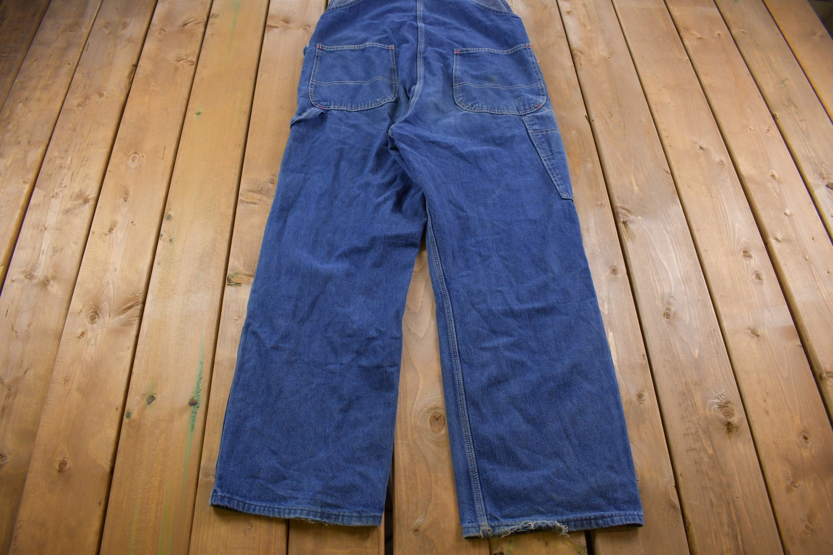 Vintage 1990s Dickies Denim Jean Overalls Size 40 x 30